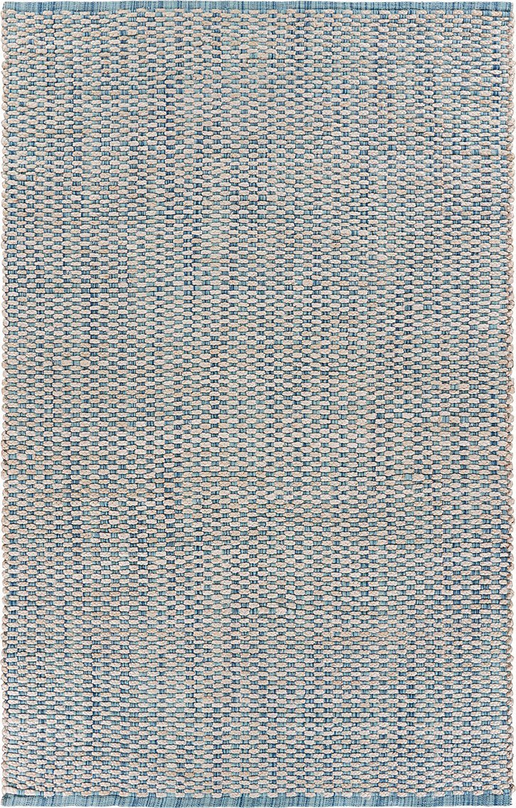 Bleached Naturals LR81436 Bleach/Ivory Blue Rug - Baconco