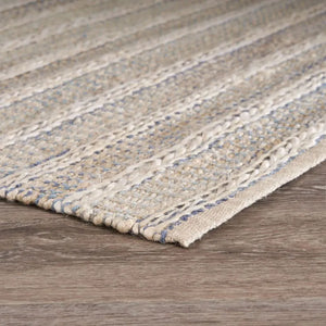 Bleached Naturals LR81437 Illusion Blue /Infinity Rug - Baconco