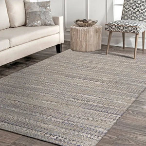 Bleached Naturals LR81437 Illusion Blue /Infinity Rug - Baconco