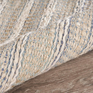 Bleached Naturals LR81437 Illusion Blue /Infinity Rug - Baconco