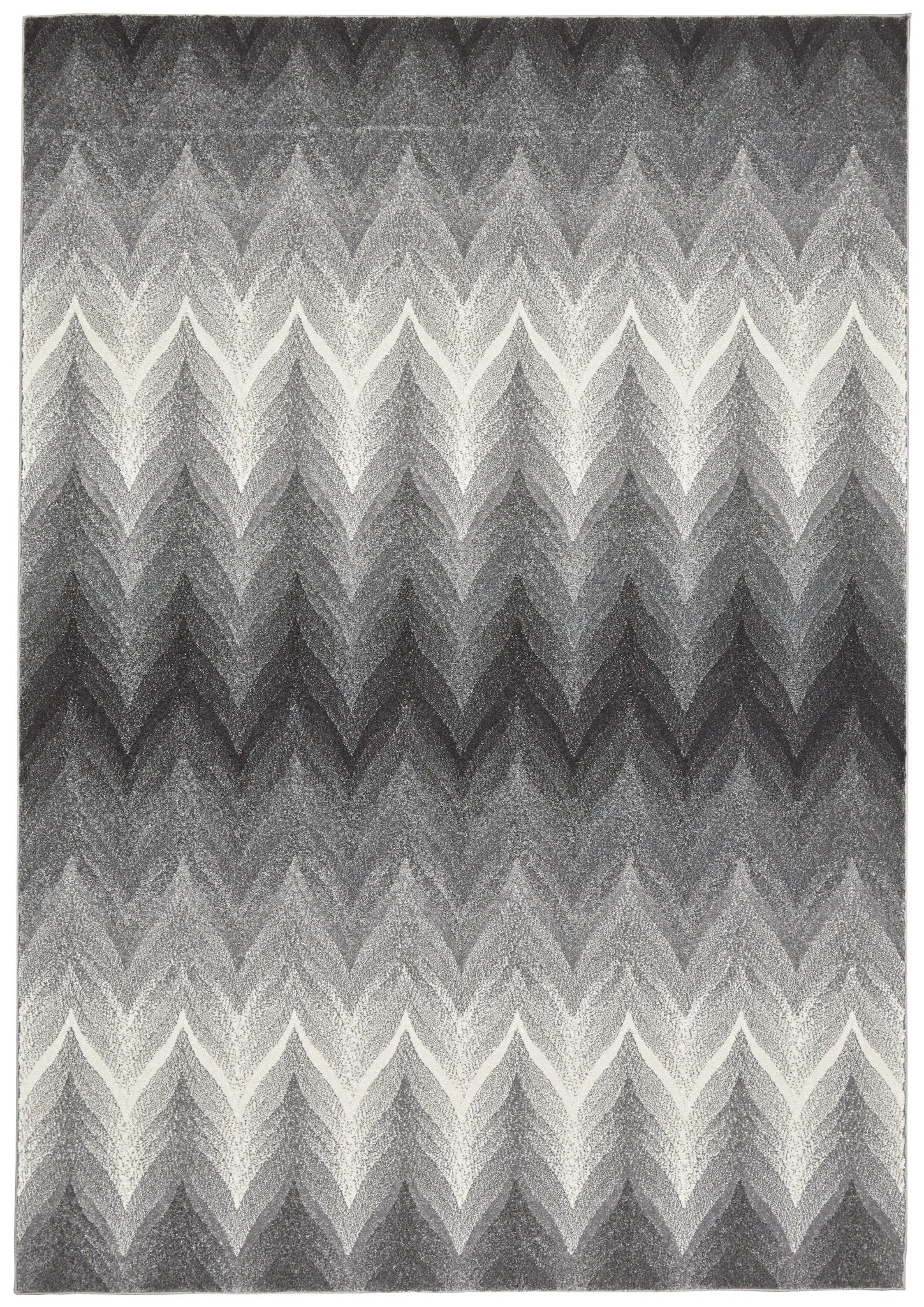 Bleecker 3589F Gray/White Rug - Baconco