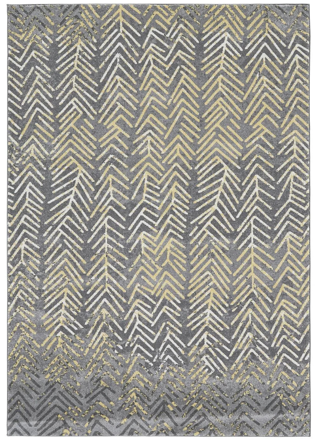 Bleecker 3604F Gray/Yellow Rug - Baconco