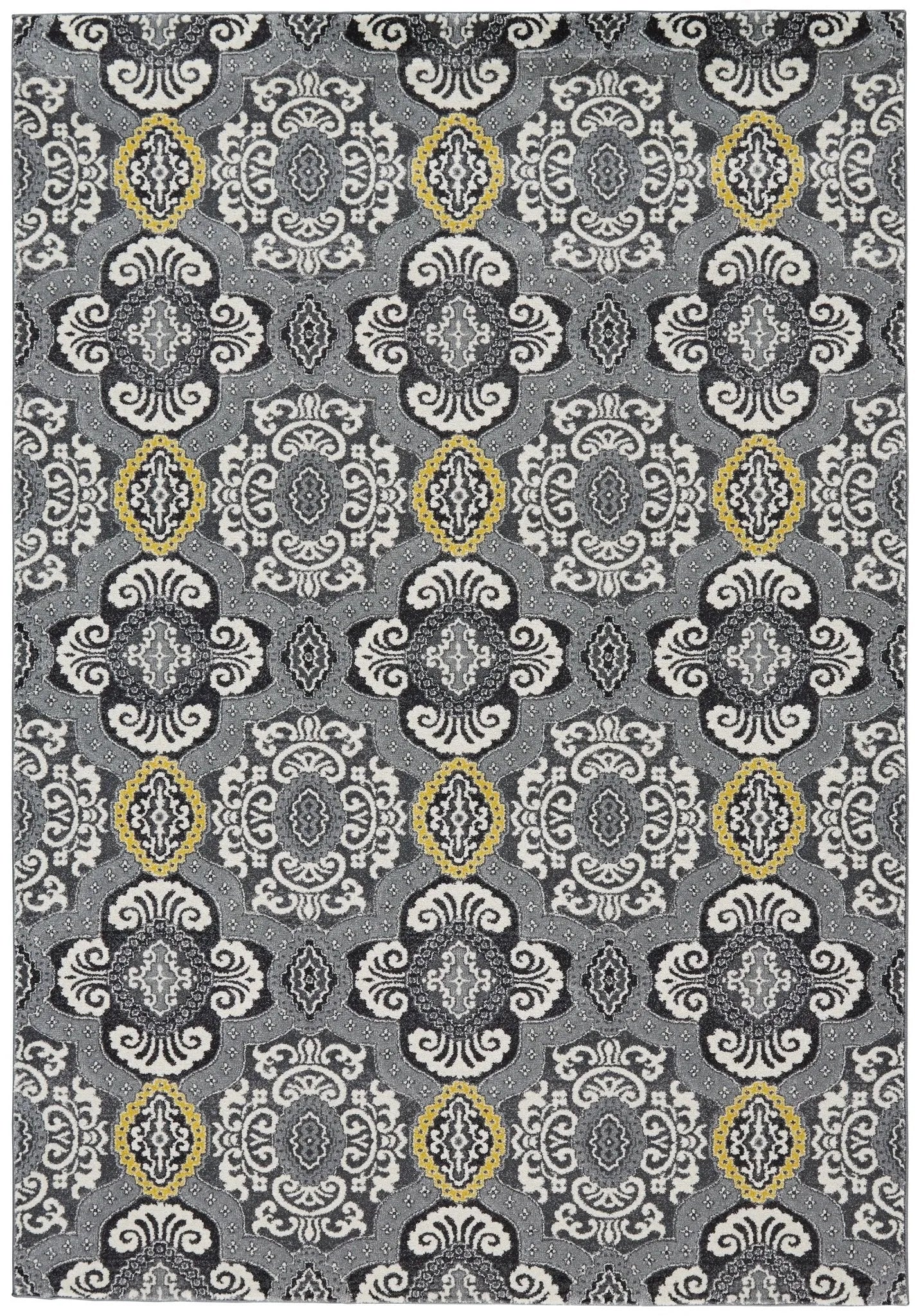 Bleecker 6173610F Ivory/Grey Rug - Baconco