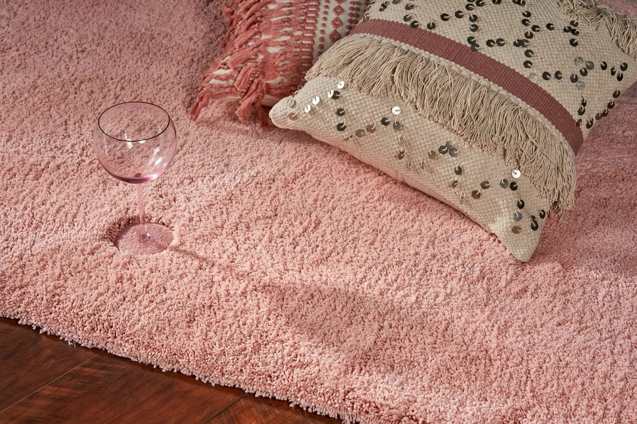 Bliss 1575 Shag Rose Pink Rug - Baconco