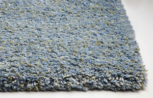 Bliss 1582 Shag Blue Heather Rug - Baconco