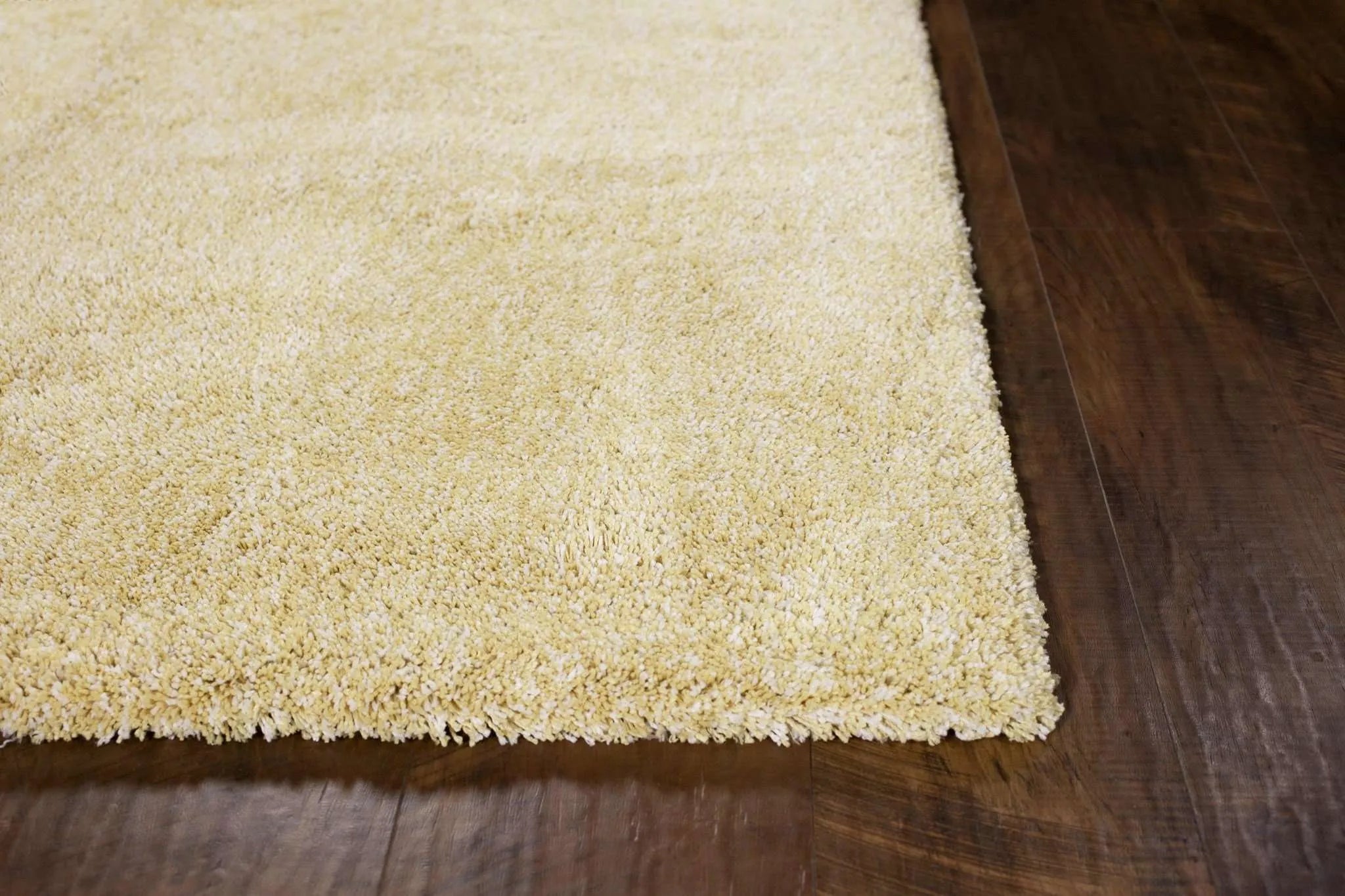 Bliss 1586 Shag Heather Yellow Rug - Baconco