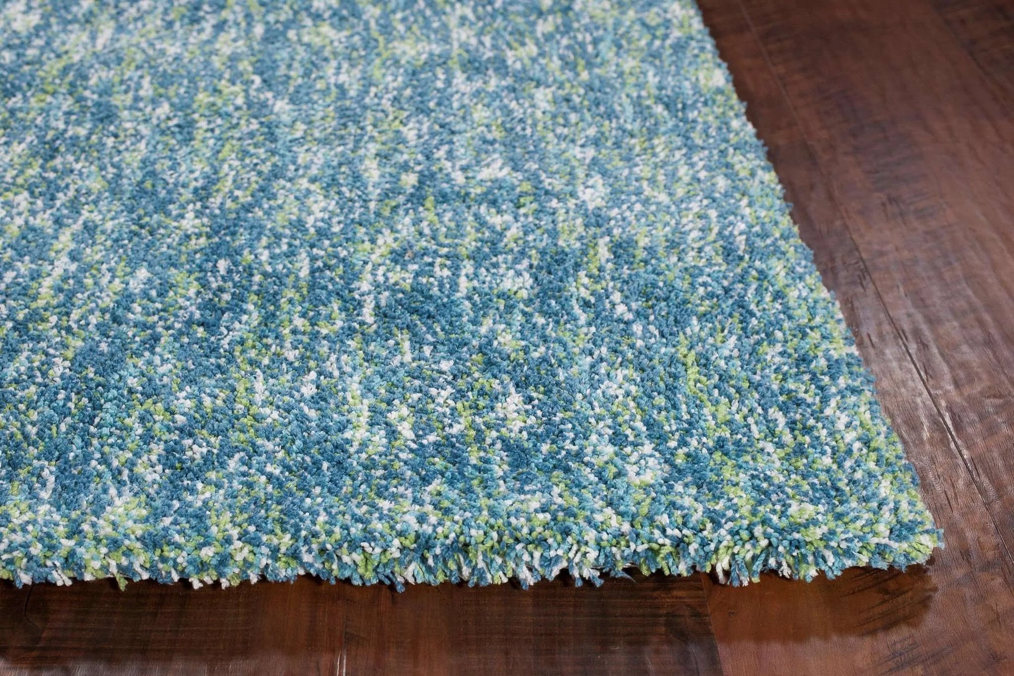 Bliss 1588 Shag Seafoam Heather Rug - Baconco