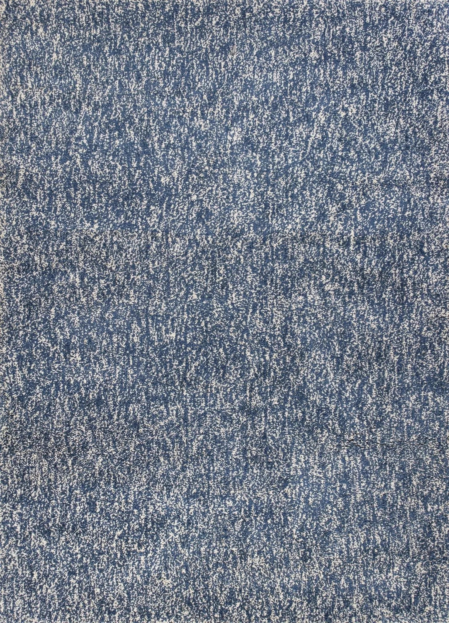 Bliss 1589 Shag Indigo/Ivory Heather Rug - Baconco