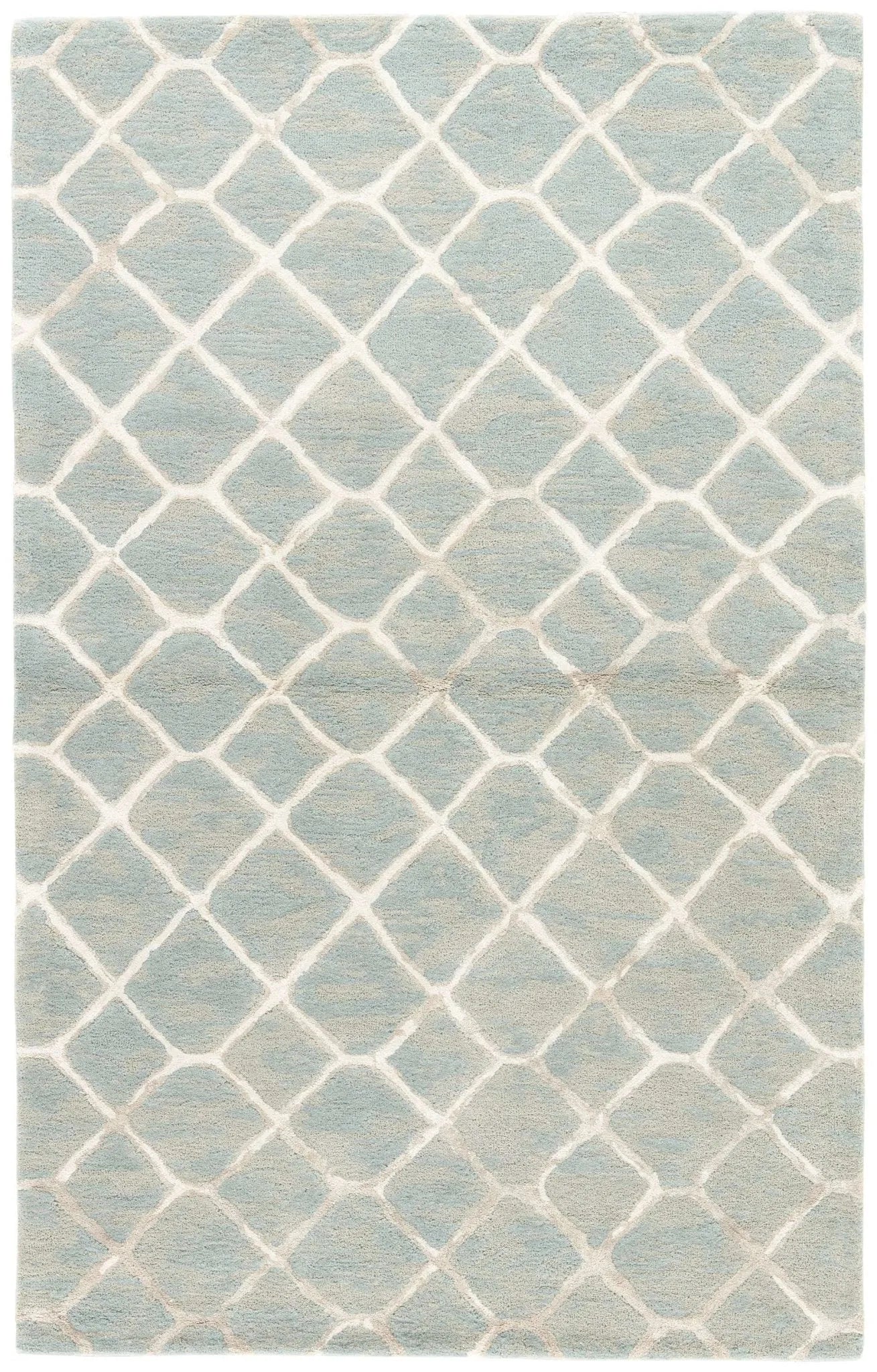 Blue BL157 Totten Lead / Neutral Gray Rug - Baconco