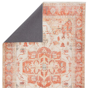 Boheme BOH01 Rhoda Orange/Ivory Rug - Baconco