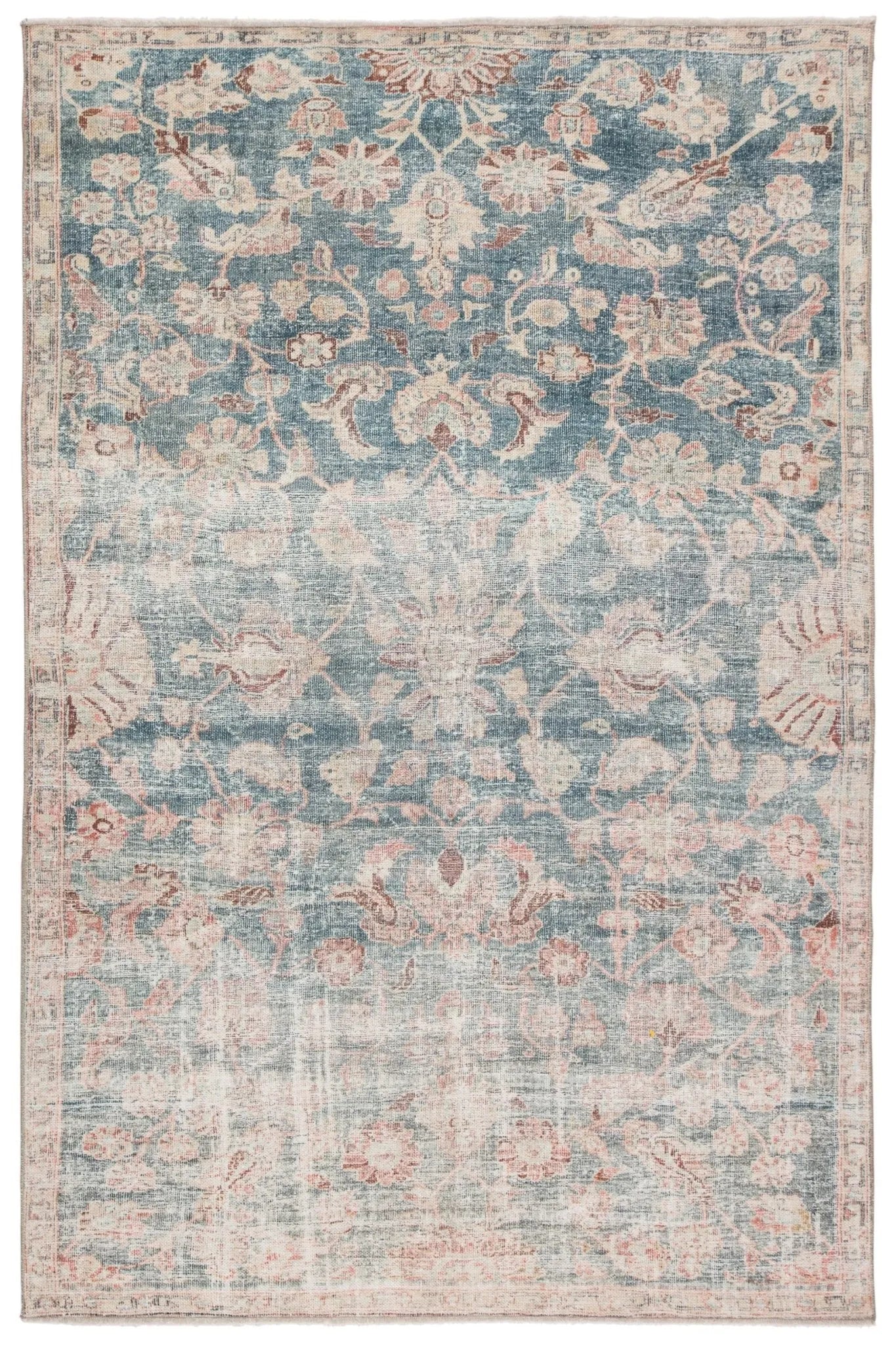 Boheme Boh08 Bardia Dark Teal/Rust Rug - Baconco