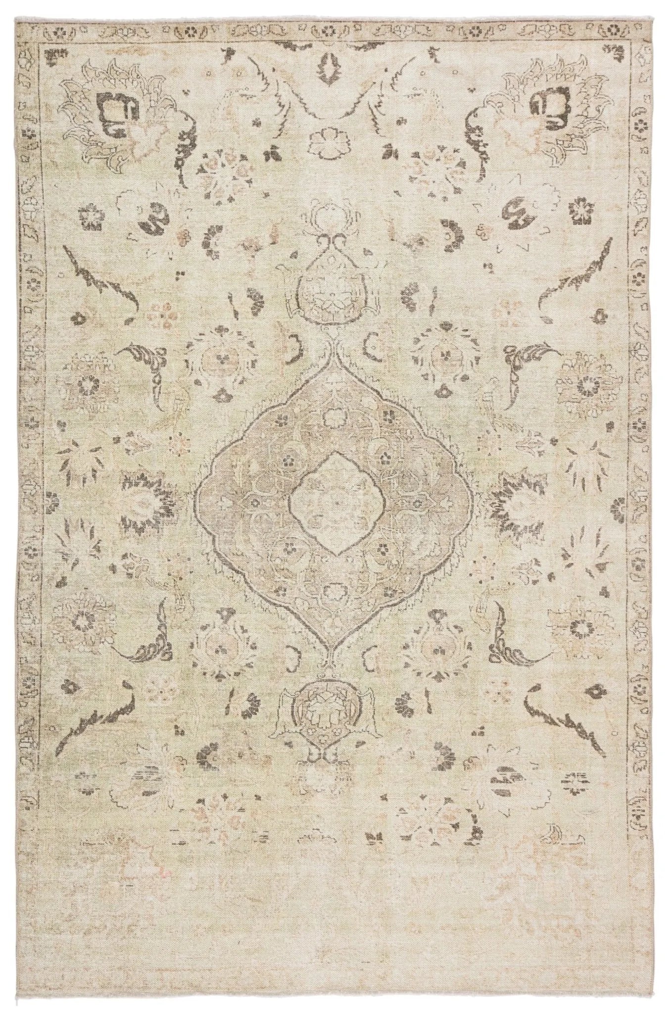 Boheme Boh12 Victoire Green/Gray Rug - Baconco