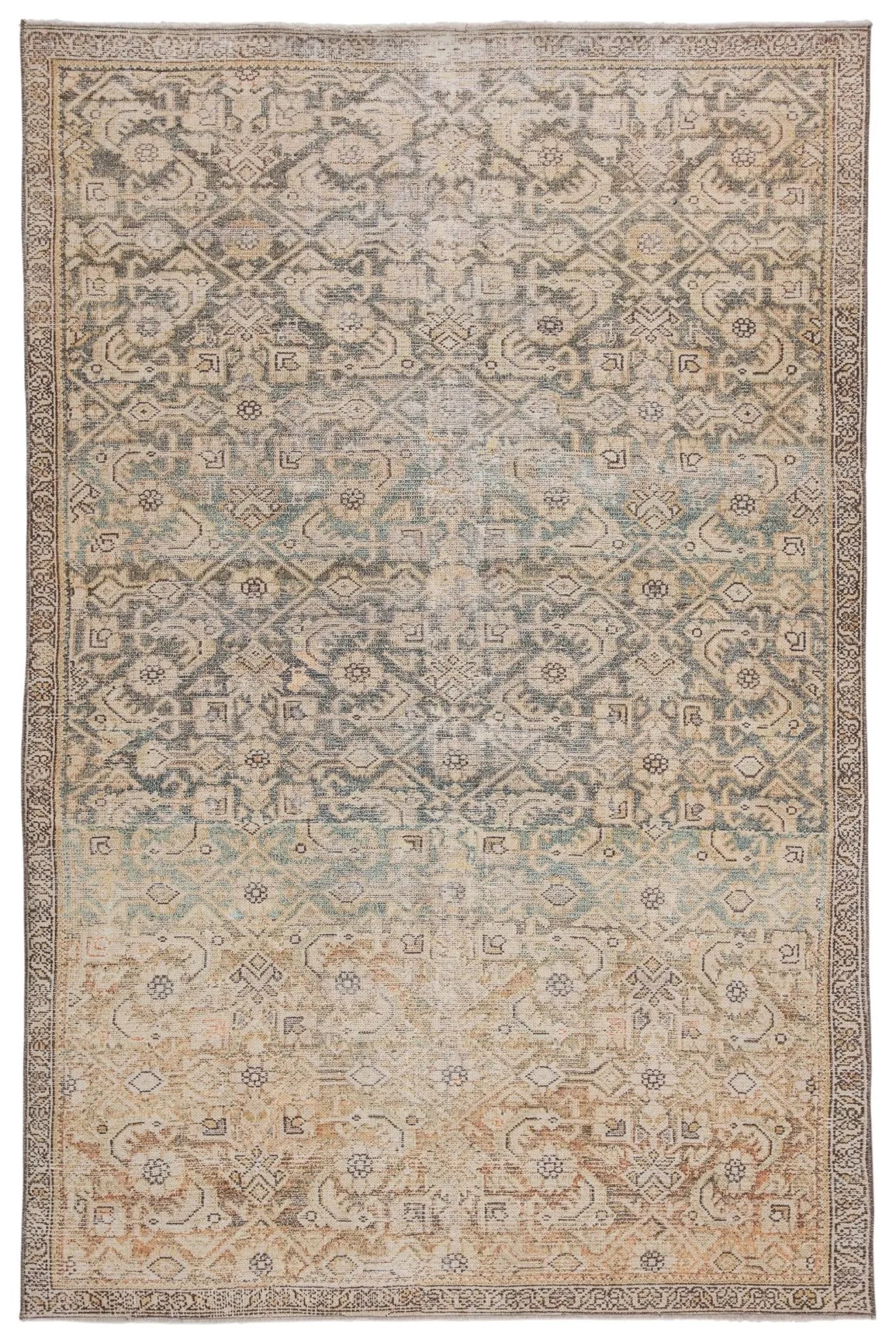 Boheme Boh13 Atkins Gold/Green Rug - Baconco