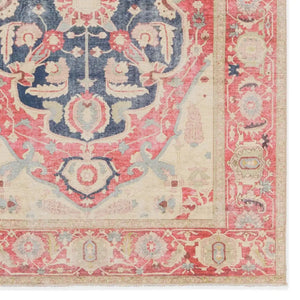 Boheme BOH23 Red/Blue Rug - Baconco