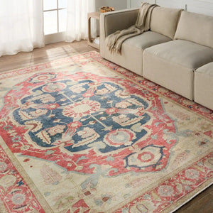 Boheme BOH23 Red/Blue Rug - Baconco