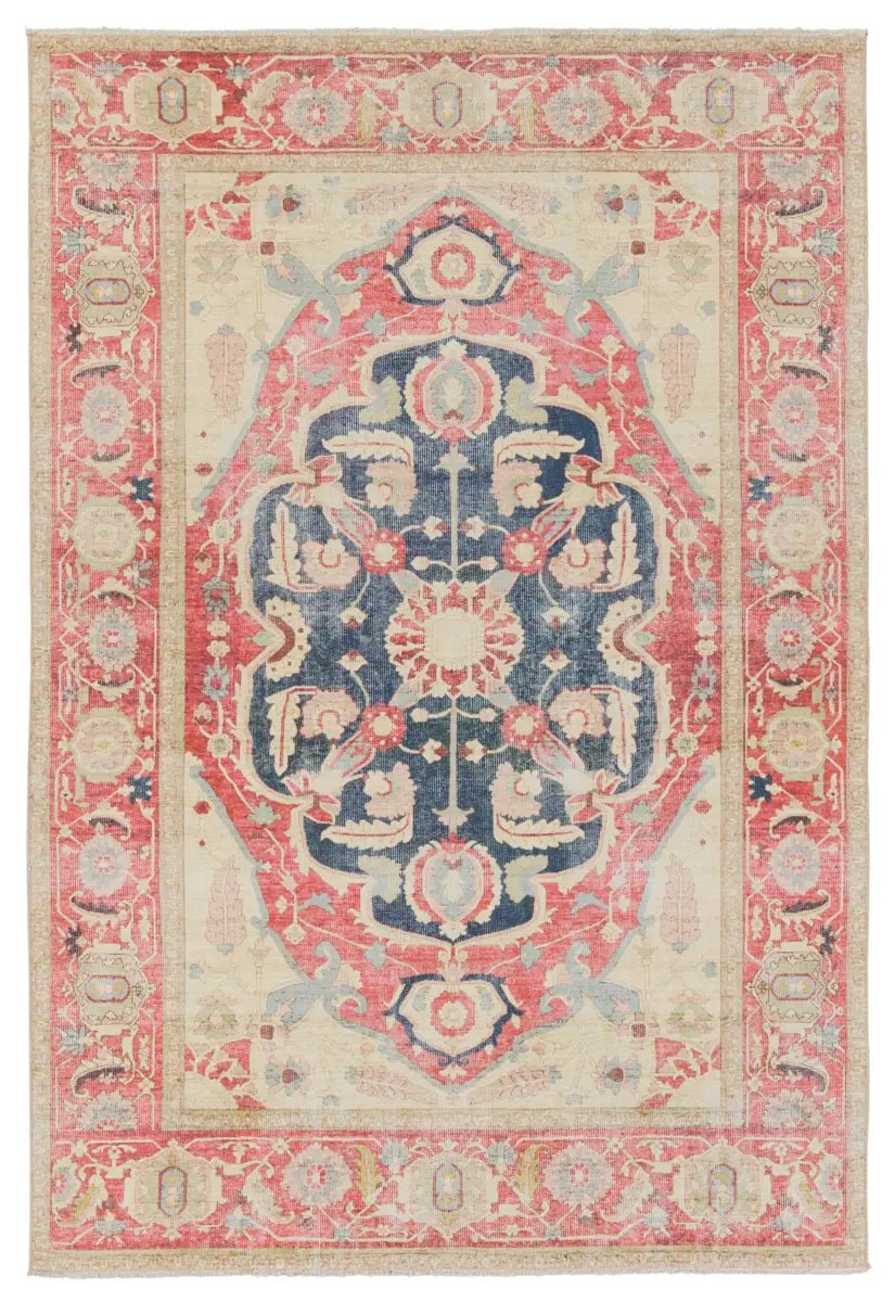 Boheme BOH23 Red/Blue Rug - Baconco