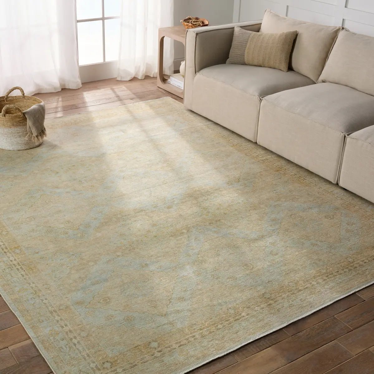 Boheme BOH25 Pastel Green/Yellow Rug - Baconco