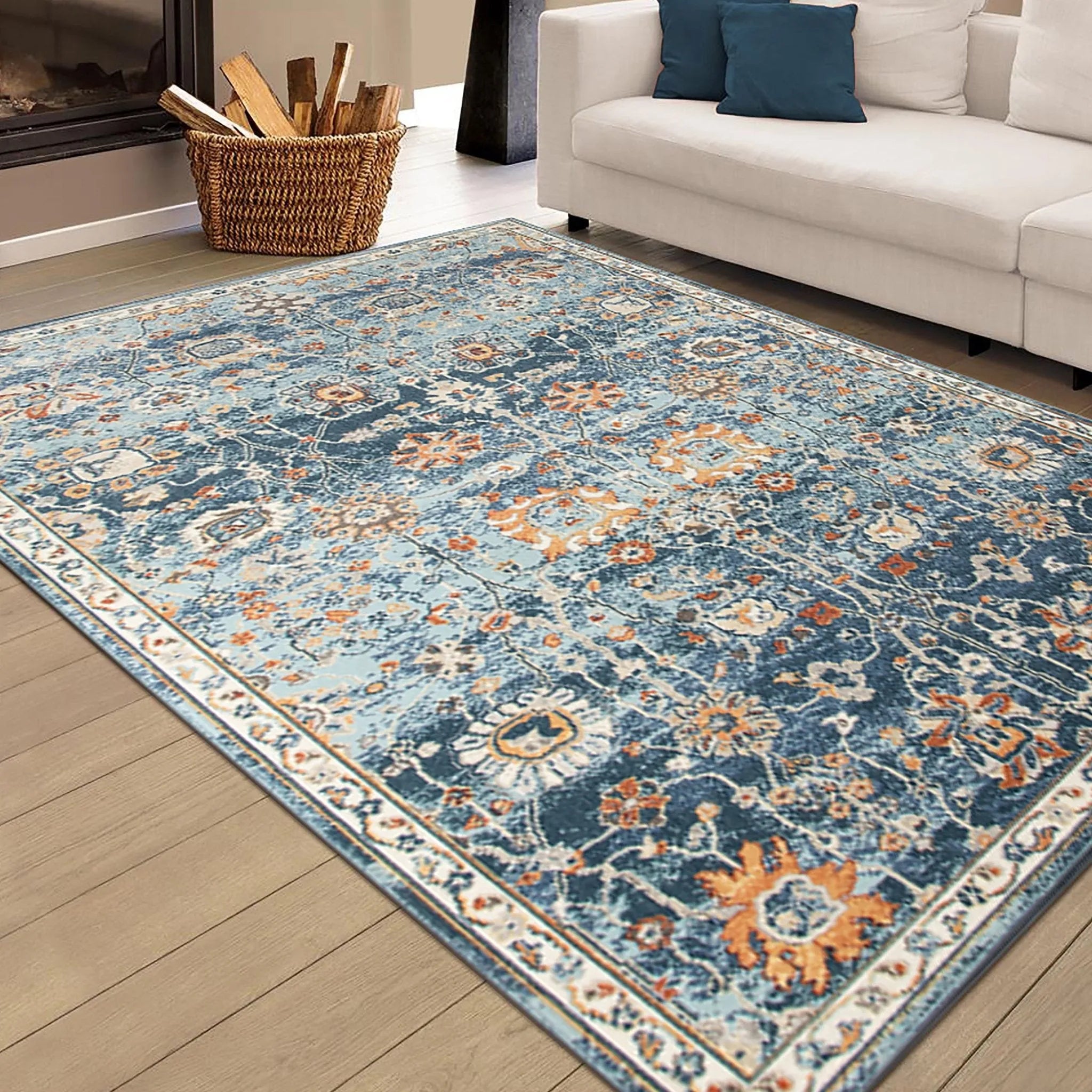 Bohemian BHM-5 Navy Rug - Baconco