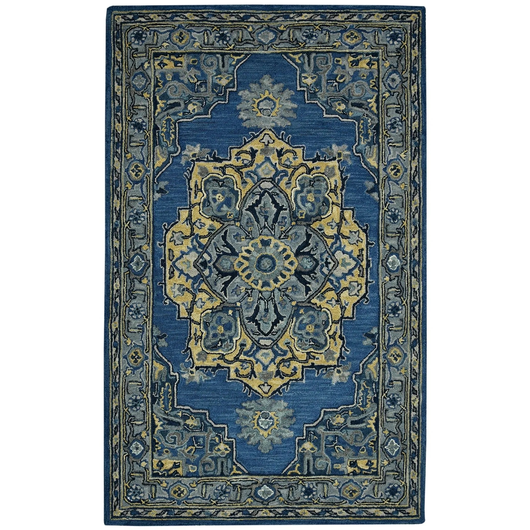 Boho BOH-11 Denim Blue Rug - Baconco