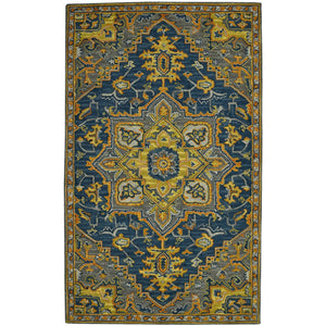 Boho BOH-6 Blue/Yellow Rug - Baconco