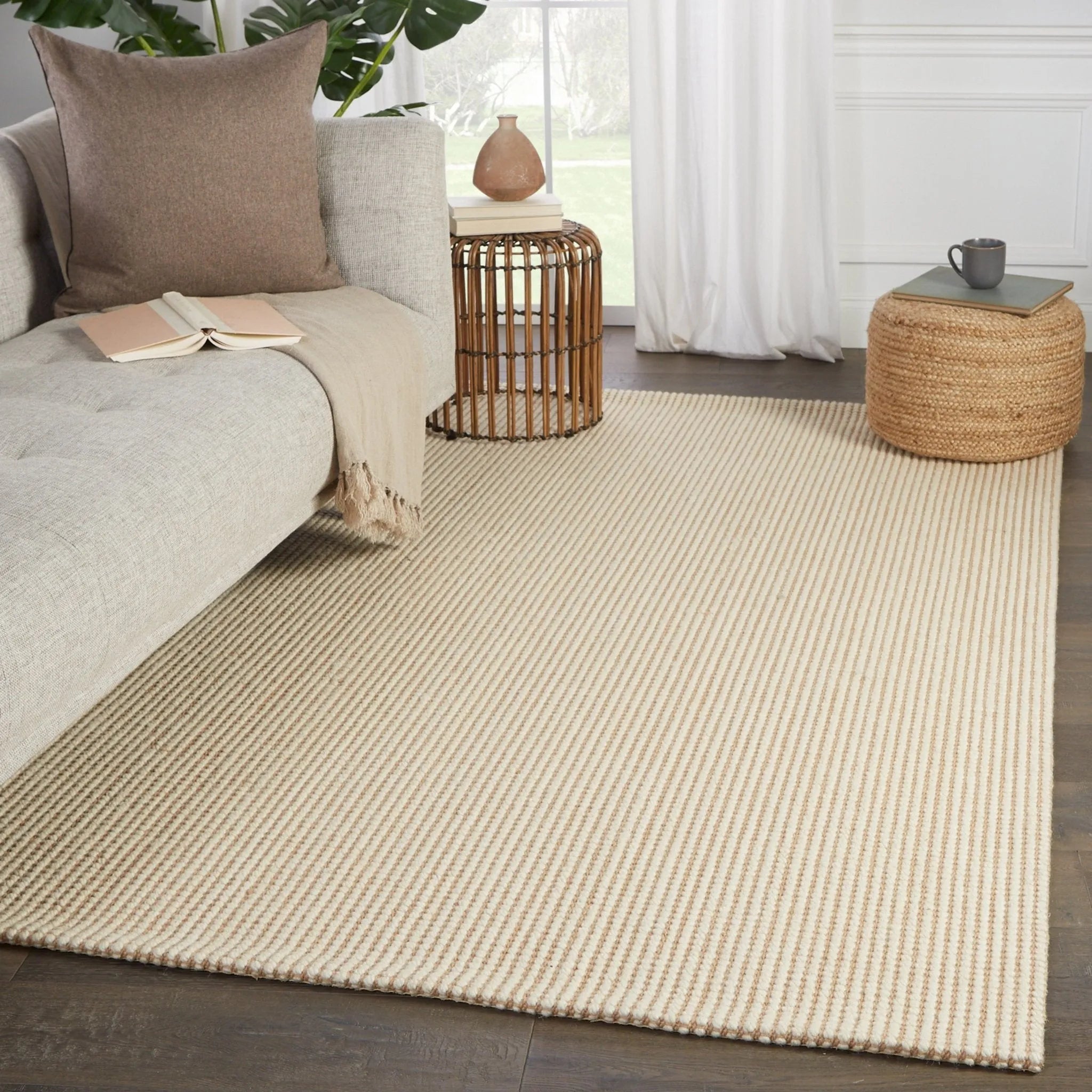 Bombay Bob04 Mahana Cream/Beige Rug - Baconco