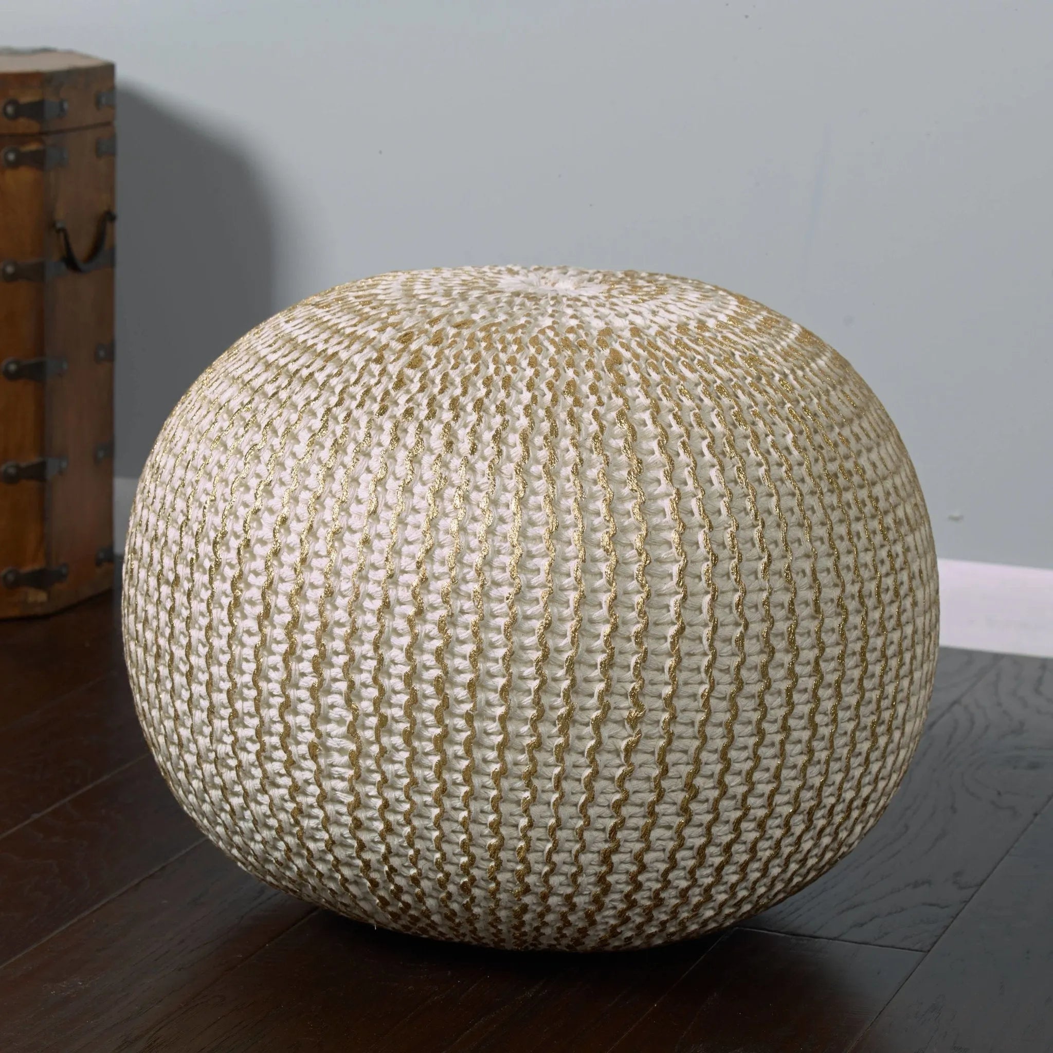 Bone Gold LR08125 Pouf - Baconco