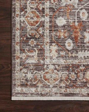 Bonney BNY-07 Charcoal/Spice Rug - Baconco