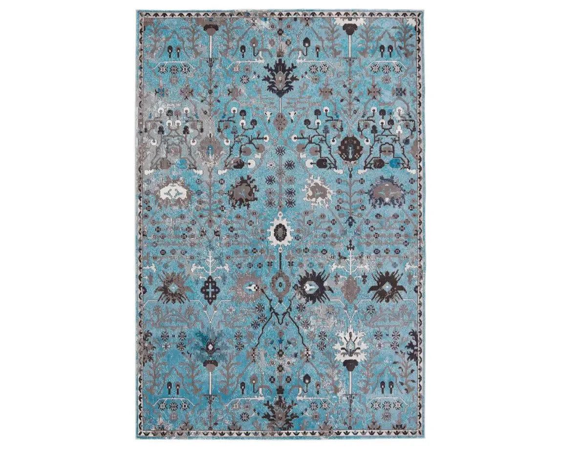 Borealis BOR14 Turquoise Rug - Baconco