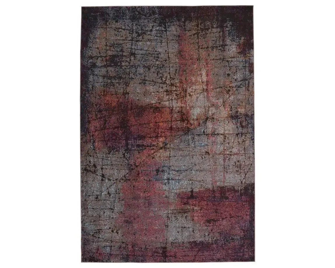 Borealis BOR17 Grey/Pink Rug - Baconco