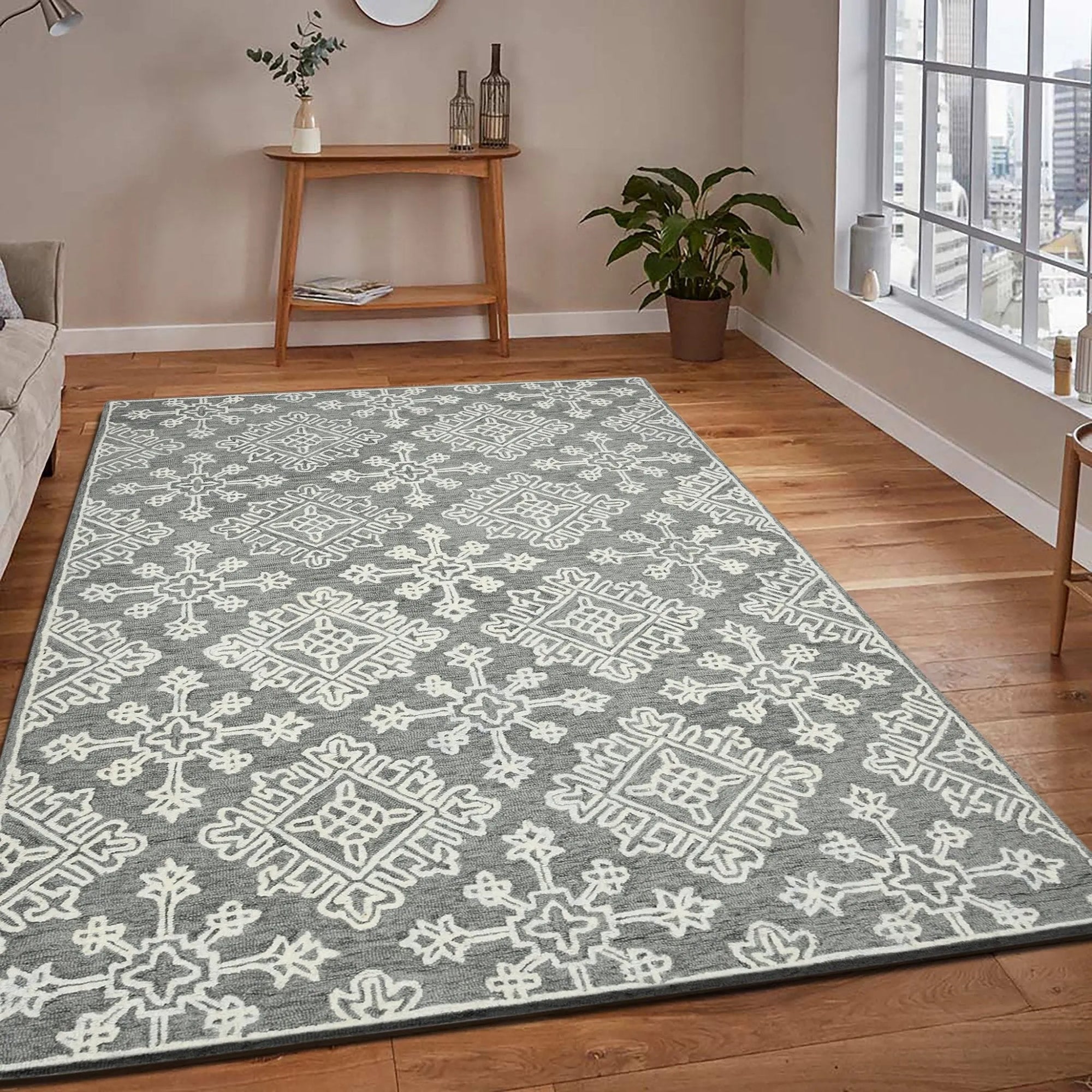 Boscage BOS-33 Light Grey Rug - Baconco