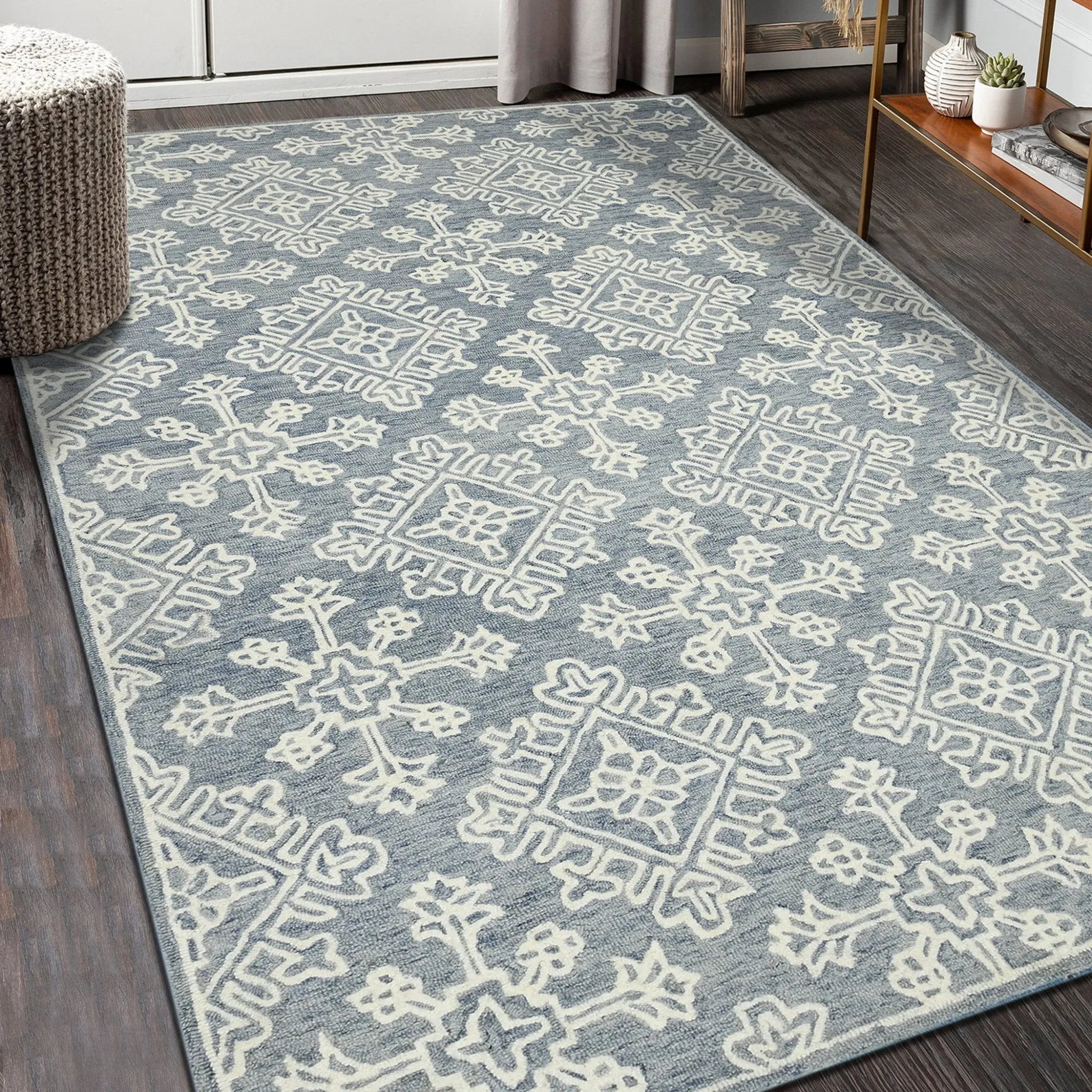 Boscage BOS-35 Blue Rug - Baconco