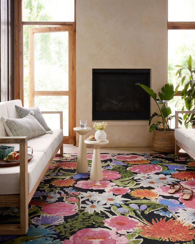 Botanical BOT-01 Black/Multi Rug - Baconco