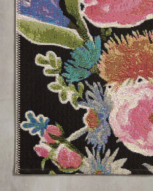 Botanical BOT-01 Black/Multi Rug - Baconco