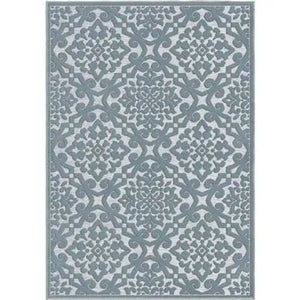 Boucle' 4708 Lansing Harbor Blue Rug - Baconco