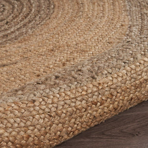 Boutique Jute 12032NGY Natural/Grey Rug - Baconco