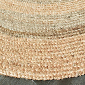 Boutique Jute 12032NGY Natural/Grey Rug - Baconco