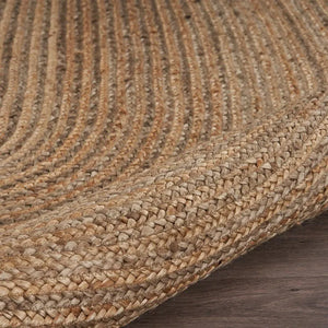 Boutique Jute 12036NGY Natural/Grey Rug - Baconco