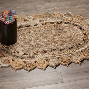 Boutique Jute 12038BHG Bleach /Grey Rug - Baconco