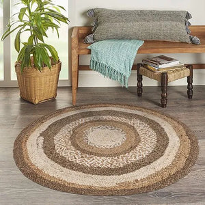 Boutique Jute 12041BHG Bleach/Grey Rug - Baconco