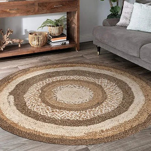 Boutique Jute 12041BHG Bleach/Grey Rug - Baconco