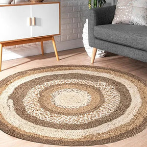 Boutique Jute 12041BHG Bleach/Grey Rug - Baconco