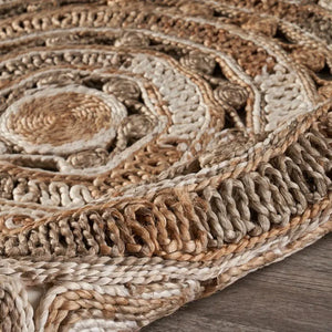 Boutique Jute 12042BHG Bleach/Grey Rug - Baconco