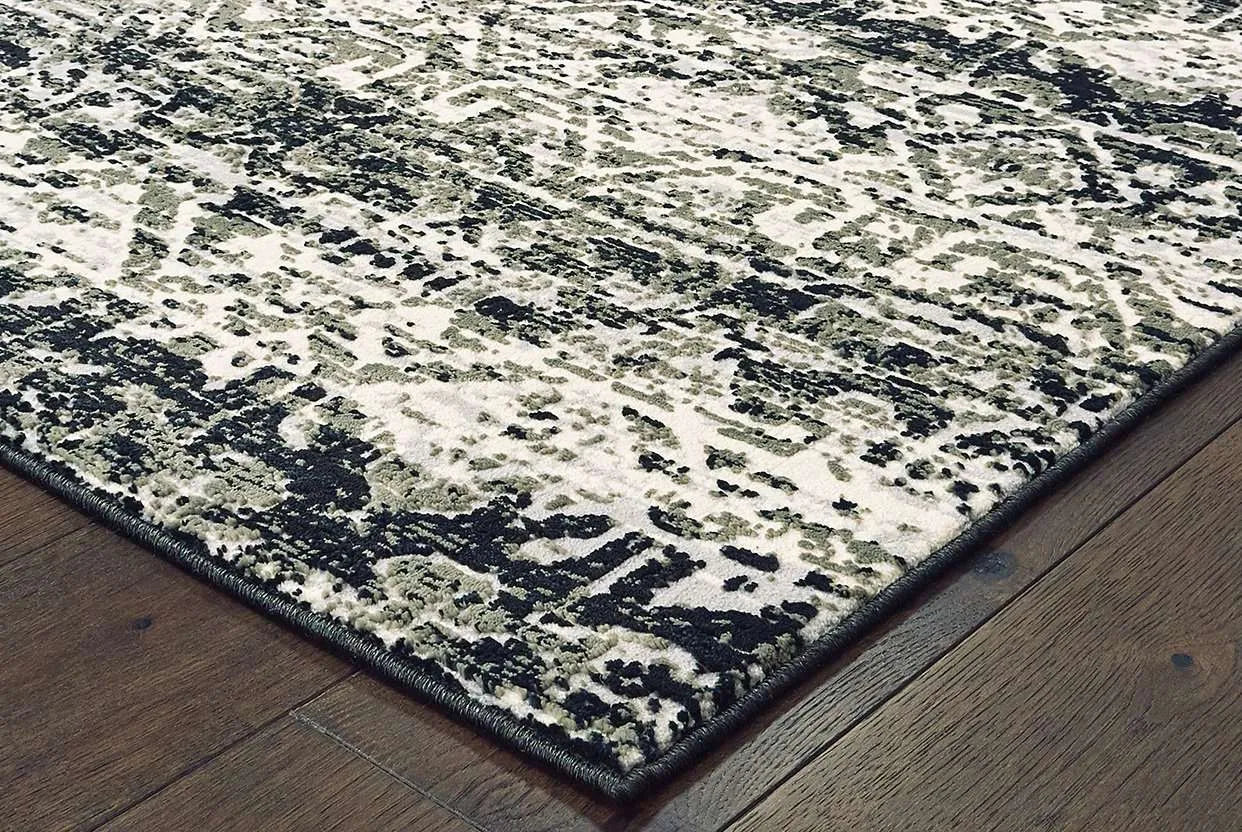 Bowen 42H Grey Ivory Rug - Baconco