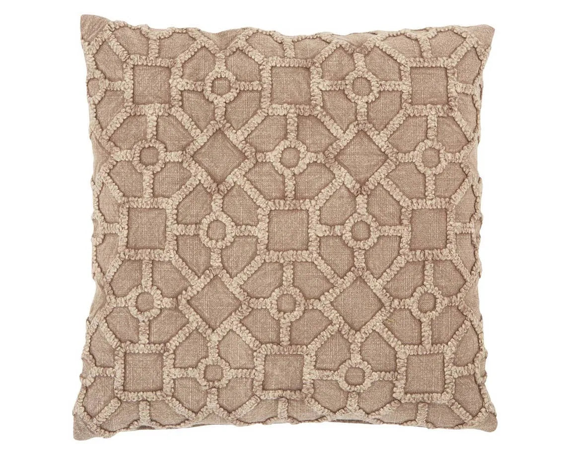 Boxwood BWD02 Taupe Pillow - Baconco