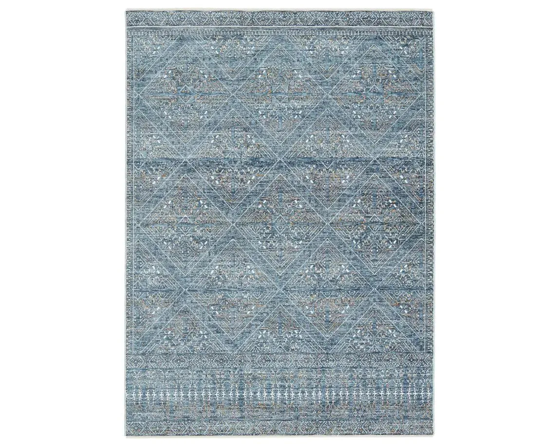 Branham BRA04 Turquoise Rug - Baconco