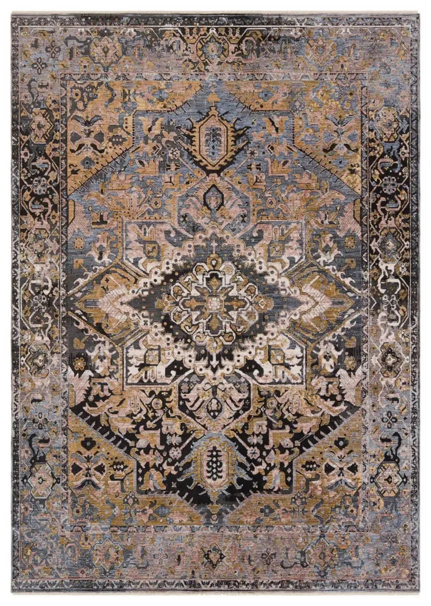 Branham BRA07 Black/Grey Rug - Baconco