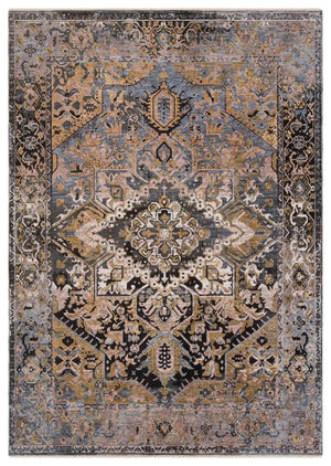 Branham BRA07 Black/Grey Rug - Baconco