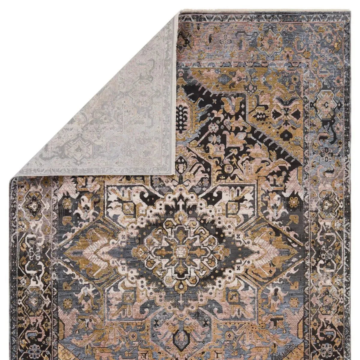 Branham BRA07 Black/Grey Rug - Baconco