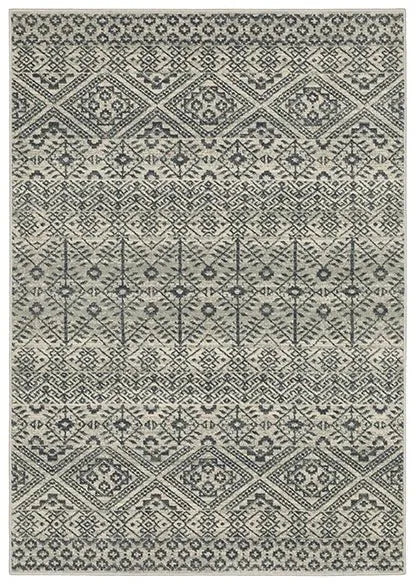 Branson BR02A Blue/Beige Rug - Baconco