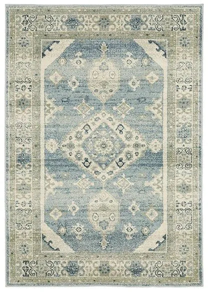 Branson BR03A Blue/Beige Rug - Baconco